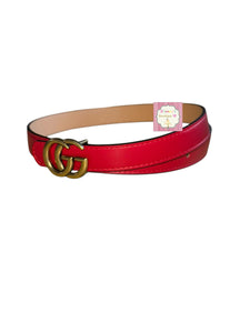 Red GG belt /unisex /baby / toddler/belts