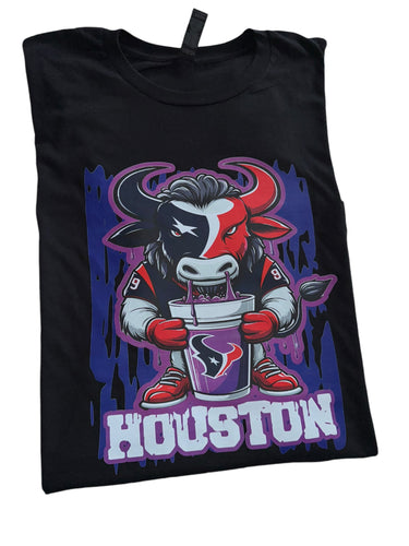 Houston Texans shirt / kids / adult /purple drip