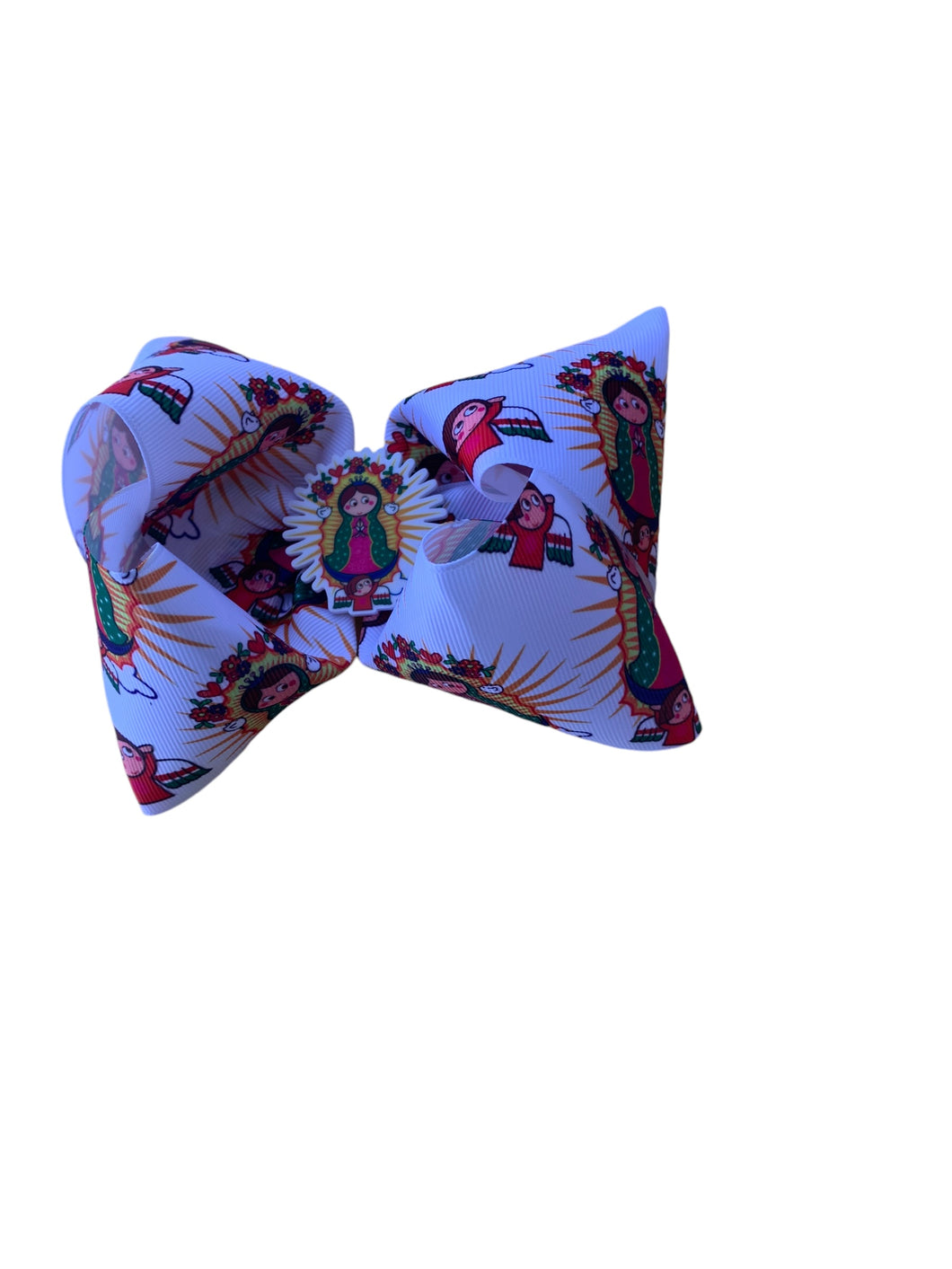 Virgen de Guadalupe hair bow /