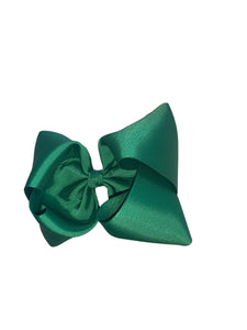 Green hair bow/ solid color Hair bow