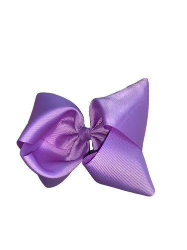 Light purple/lavander solid color Hair bow