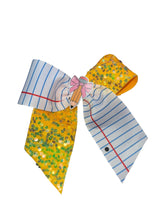 Load image into Gallery viewer, Back to school cheer bow / moños / pencil bow