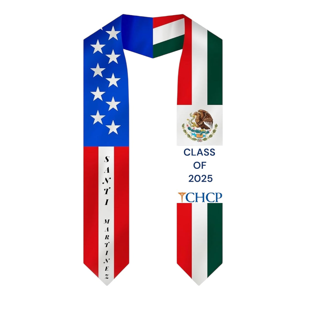 Mexican American Graduation Sash / custom/ 2024/