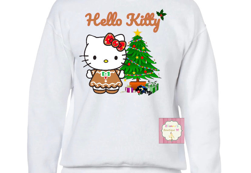 Christmas hello kitty Crewneck sweatshirt /sueter