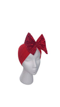 Cargar imagen en el visor de la galería, Red sequins headwrap/fancy headwrap