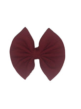 Cargar imagen en el visor de la galería, Burgundy solid color baby headwrap/ headband