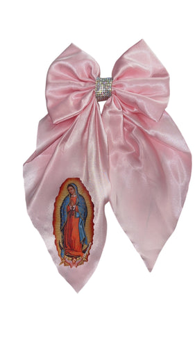 Pink Coquette bow / moño coquette / hair bows/ virgencita