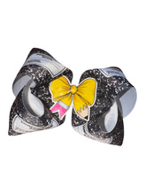 Load image into Gallery viewer, Back to school hair bow /composition notebook