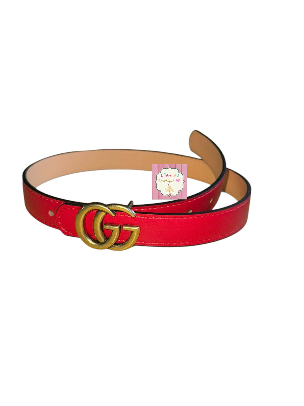 Red GG belt /unisex /baby / toddler/belts