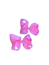 Load image into Gallery viewer, Pink piggy tails set/ chongitos / solid color