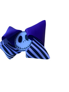 Jack and sally hair bow / Halloween