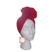 Cargar imagen en el visor de la galería, Red Bloom headwrap/ Flower headwrap