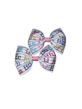 Load image into Gallery viewer, Back To School piggy tails set/paresitos