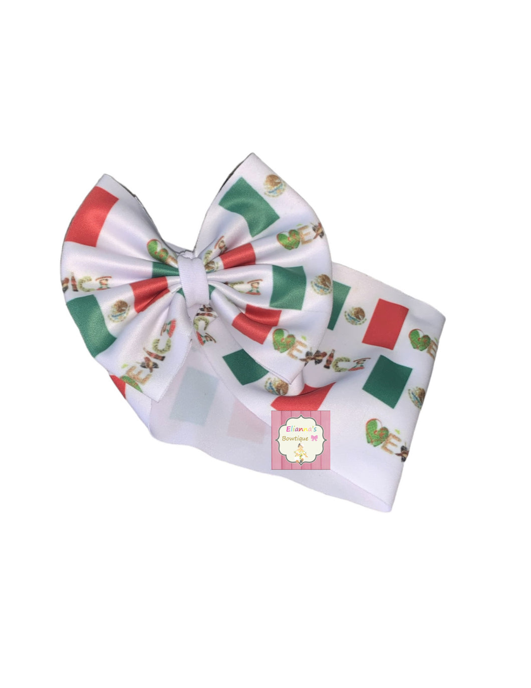 Mexico baby headwrap/ clip bows/ EXCLUSIVE/ mexican/ bandera