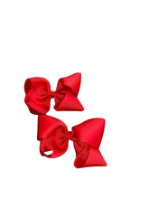 Load image into Gallery viewer, Red piggy tails set/ chongitos / solid color