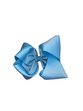 Cargar imagen en el visor de la galería, Blue hair bow/ solid color Hair bow / moños