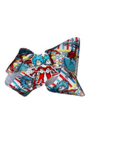 Cargar imagen en el visor de la galería, Dr. seuss hair bow /thing 1 thing 2 /moño / cat in the hat