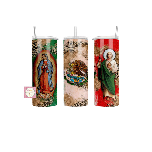 Virgen y San Judas Tadeo tumbler//Virgen de guadalupe /san judas