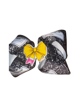 Load image into Gallery viewer, Back to school hair bow /composition notebook