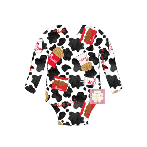 Chick fill a leotard/ leotardo/cow