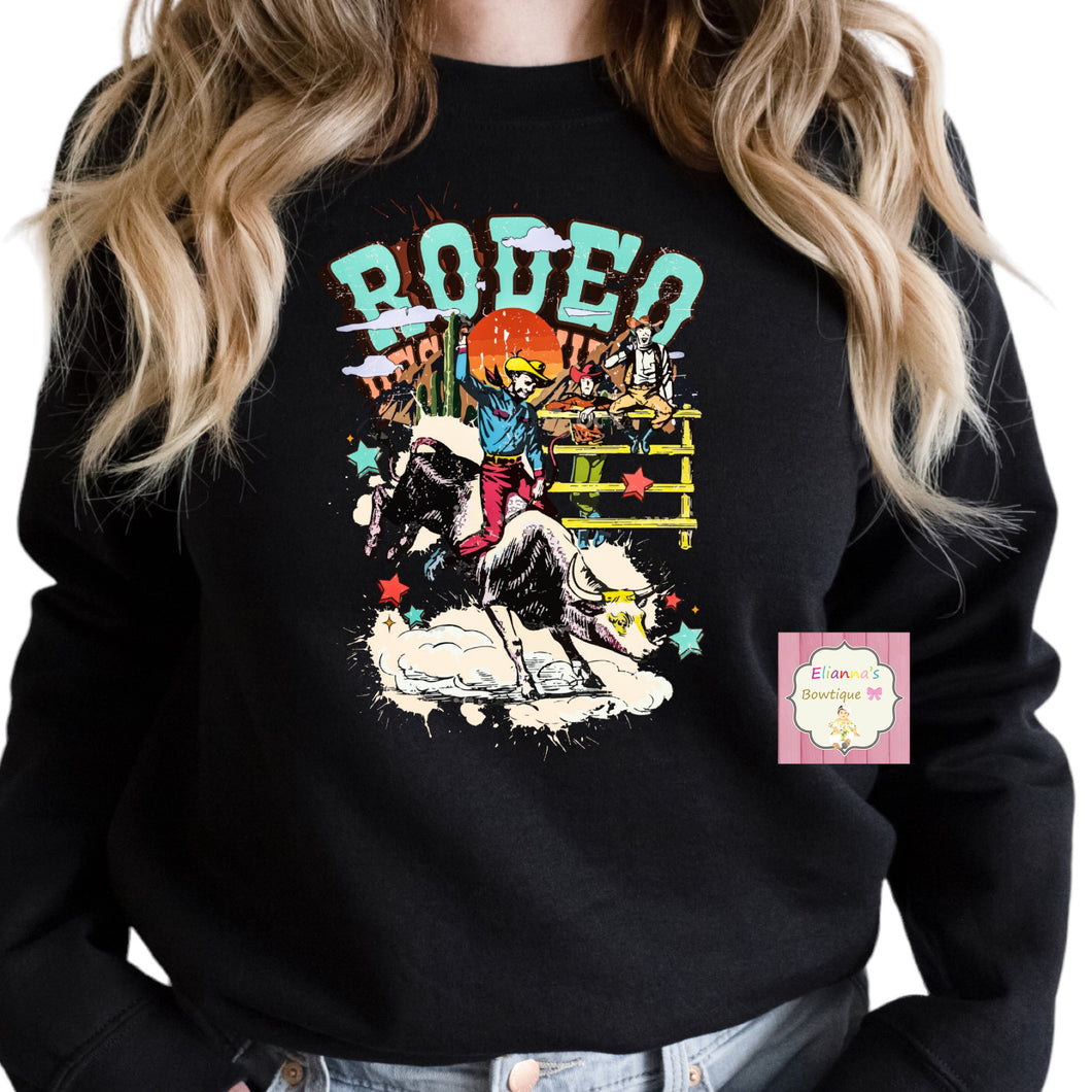 Rodeo sweatshirt /sweater/sueter//jaripeo/mexico