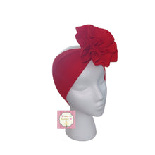 Cargar imagen en el visor de la galería, Red Bloom headwrap/ Flower headwrap