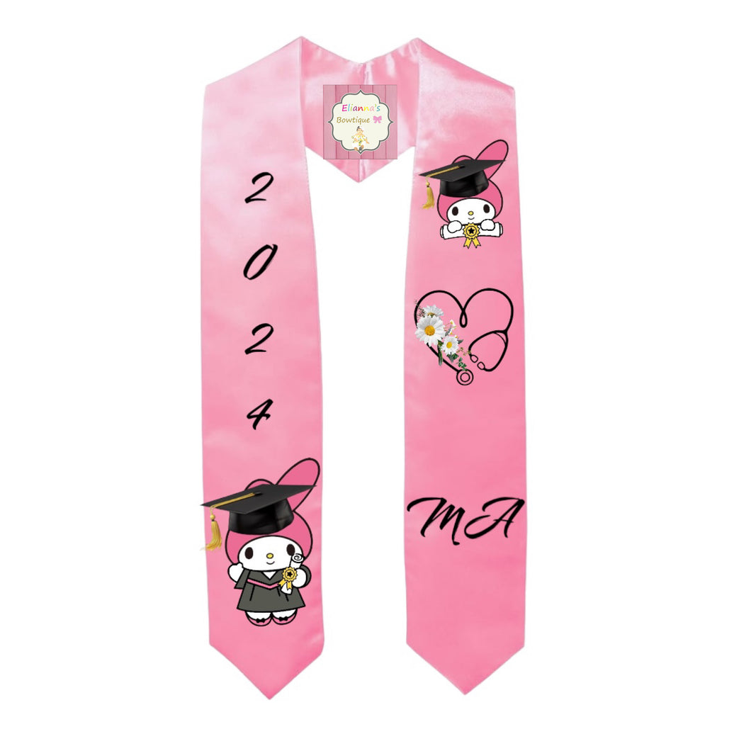 Melody Graduation Sash / custom/ 2024/ hello kitty