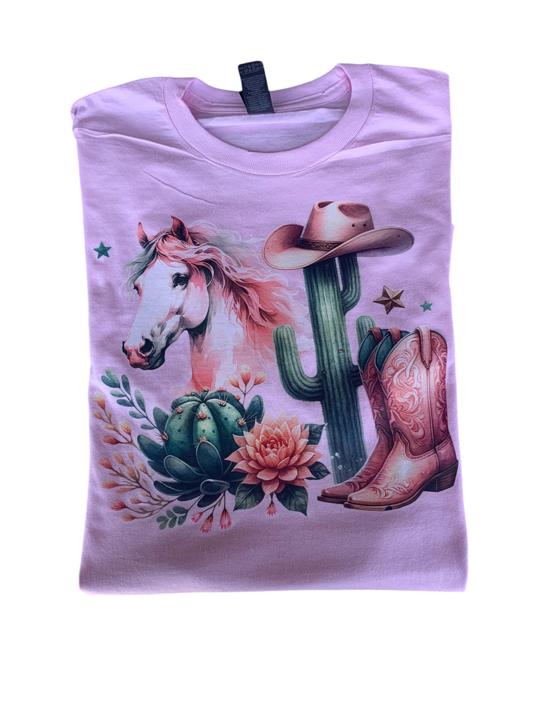 Pink Horse shirt / kids/ adults / western / caballo