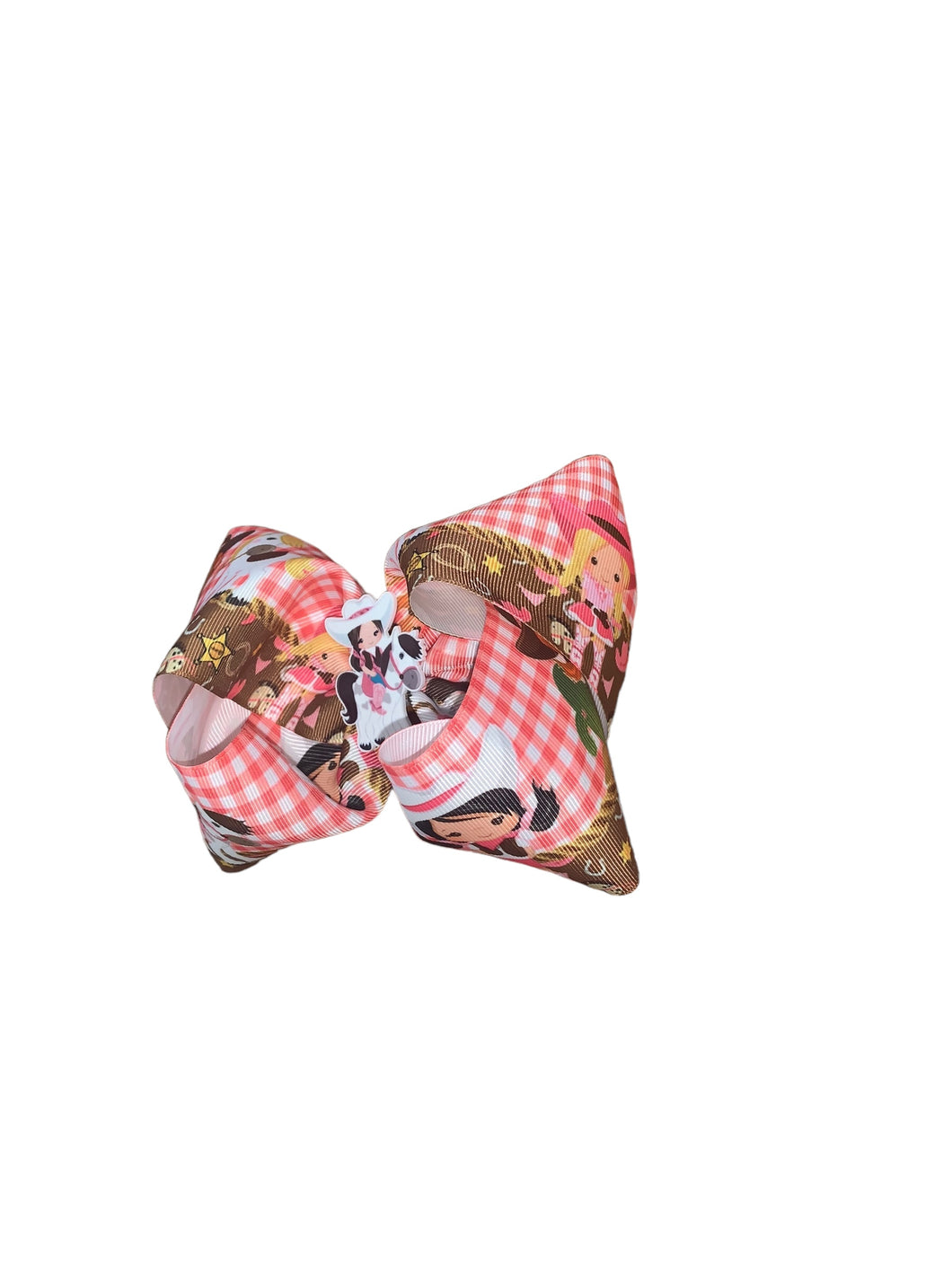 Cowgirl Hair Bow / Moños/vaquerita / plaid