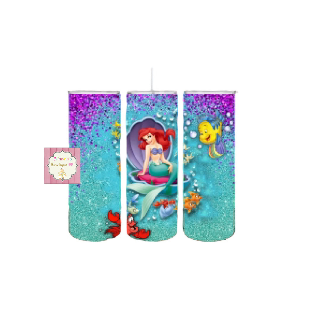 Ariel tumbler cup/ Mermaid/vasos