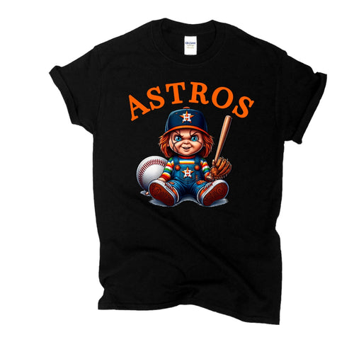 Astros shirt / chucky/ halloween/ kids / adult