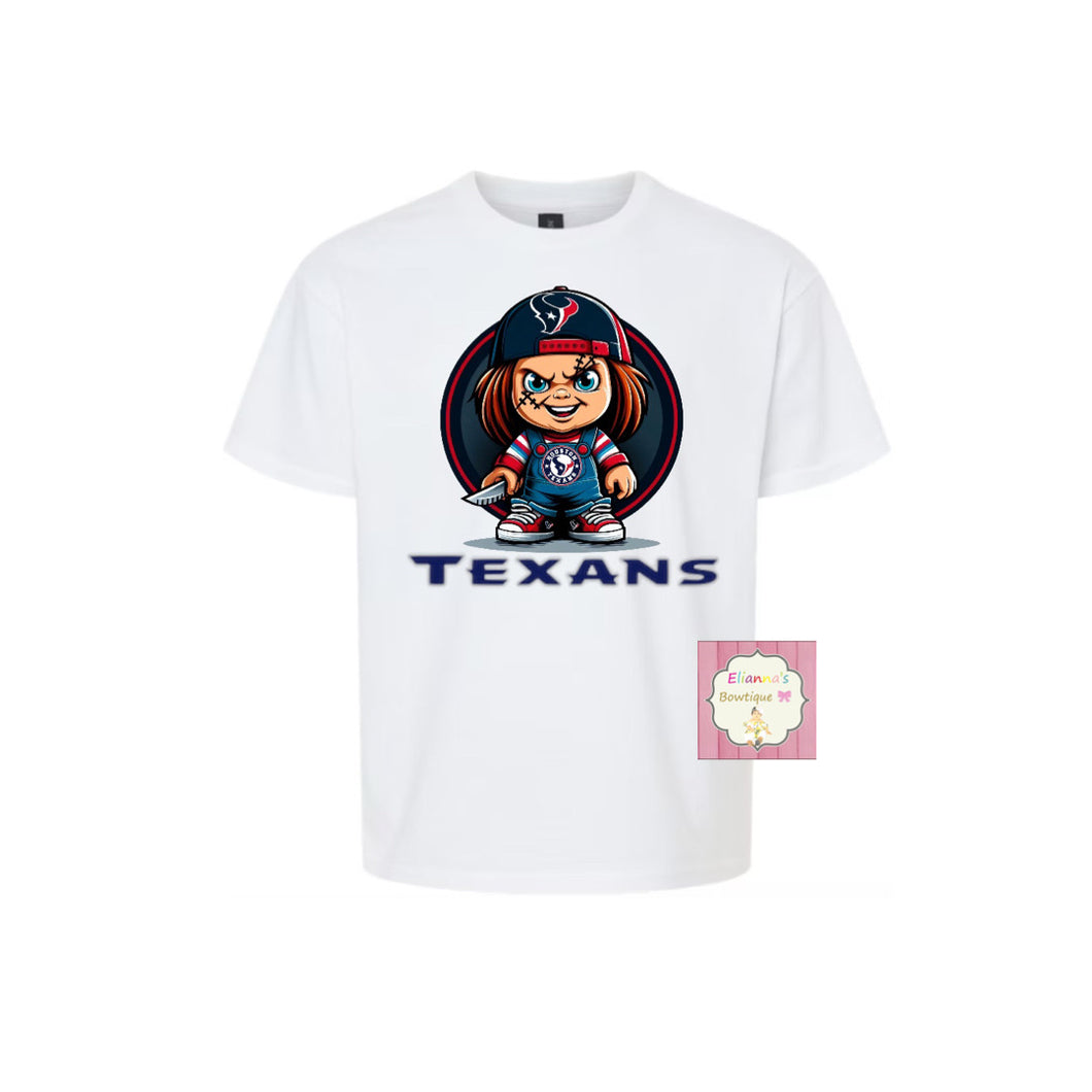 Chucky Texans shirt / kids / adult