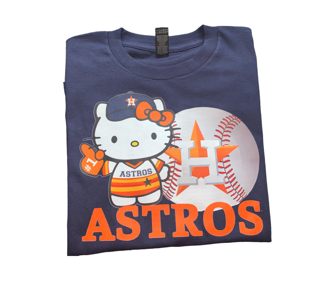 Astros shirt/ hello kitty