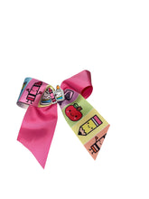 Cargar imagen en el visor de la galería, Back to school cheer bow / moños / escuela