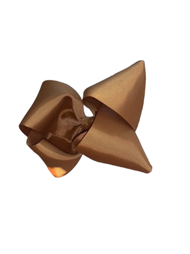 Brown hair bow/ solid color Hair bow / moños