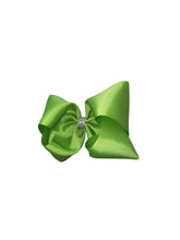 Load image into Gallery viewer, Green Solid Hair Bow / moños