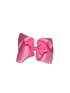 Pink hair bow/ solid color Hair bow