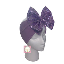 Cargar imagen en el visor de la galería, Lilac sequins headwrap/fancy headwrap