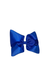 Royal Blue hair bow/ solid color Hair bow / moños