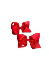 Load image into Gallery viewer, Red piggy tails set/ chongitos / solid color