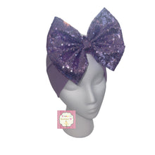 Cargar imagen en el visor de la galería, Lilac sequins headwrap/fancy headwrap
