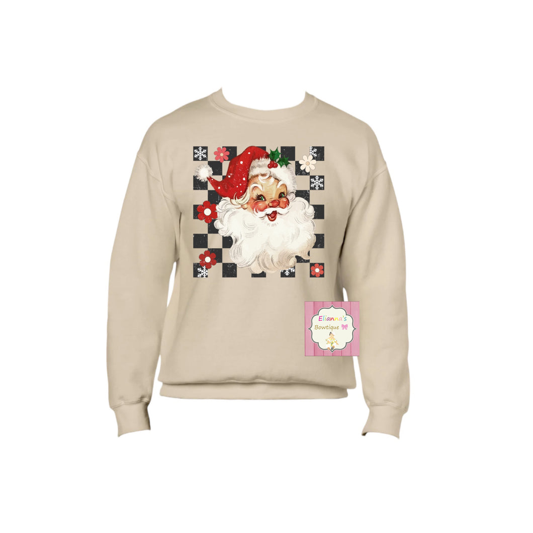 Christmas  Crewneck sweatshirt /sueter/christmas/ santa claus/retro