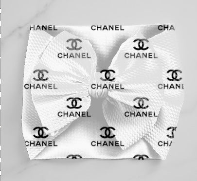 Boujee CC headwrap/ clip bow/ headwraps/chanel