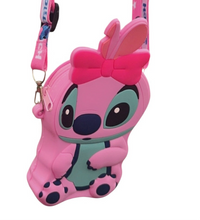 Cargar imagen en el visor de la galería, Pink Angel Stitch Purse /small girls purse