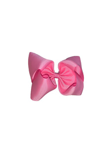 Pink hair bow/ solid color Hair bow