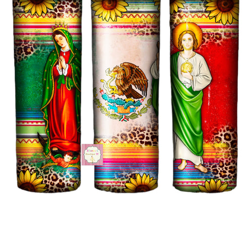 Virgen y San Judas Tadeo tumbler/mexico/Virgen de guadalupe /san judas