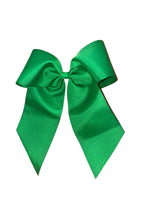 Cargar imagen en el visor de la galería, Green Solid cheer bow / moños / back to school