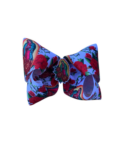 Virgen de Guadalupe hair bow /