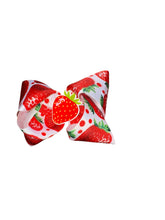 Load image into Gallery viewer, Strawberry hair bow / fresas/moños / - Elianna's Bowtique