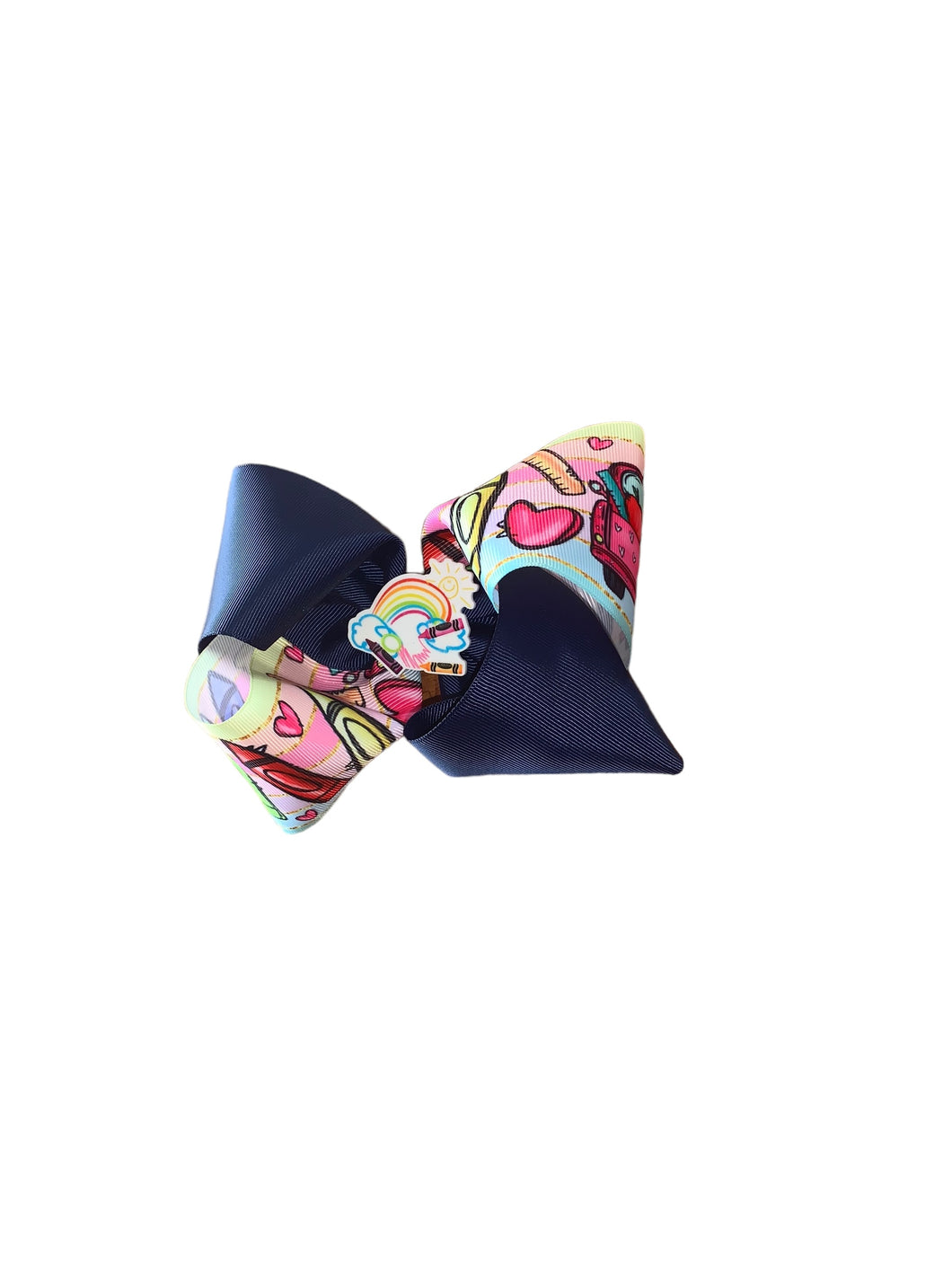 Back to school hair bow/moños